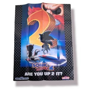 Sonic The Hedgehog 2 SEGA Genesis Insert Poster Only - Batman Returns